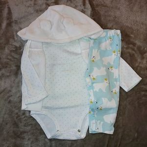 3 pc Sherpa Vest Set